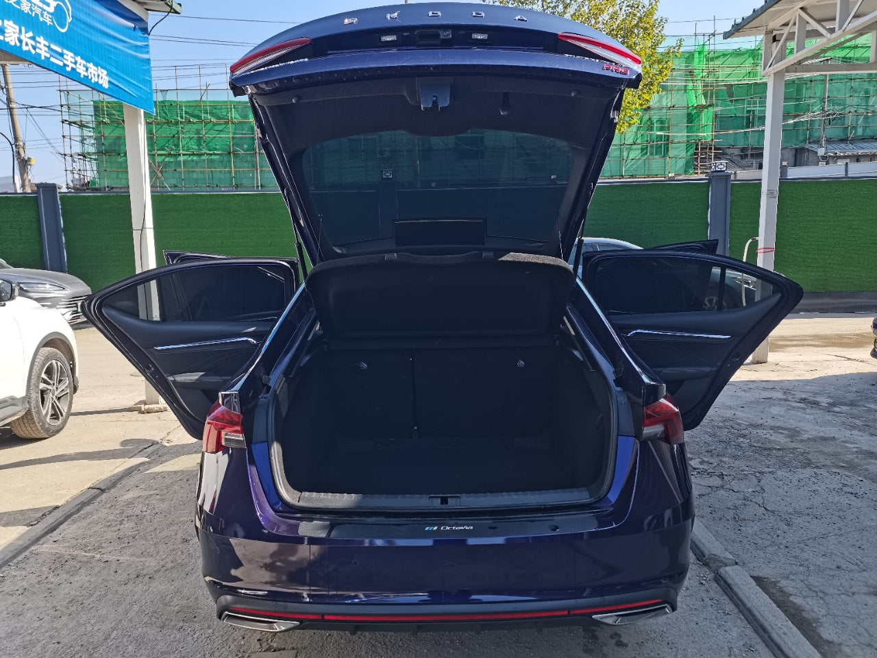 Skoda Octavia 2021 вид сзади