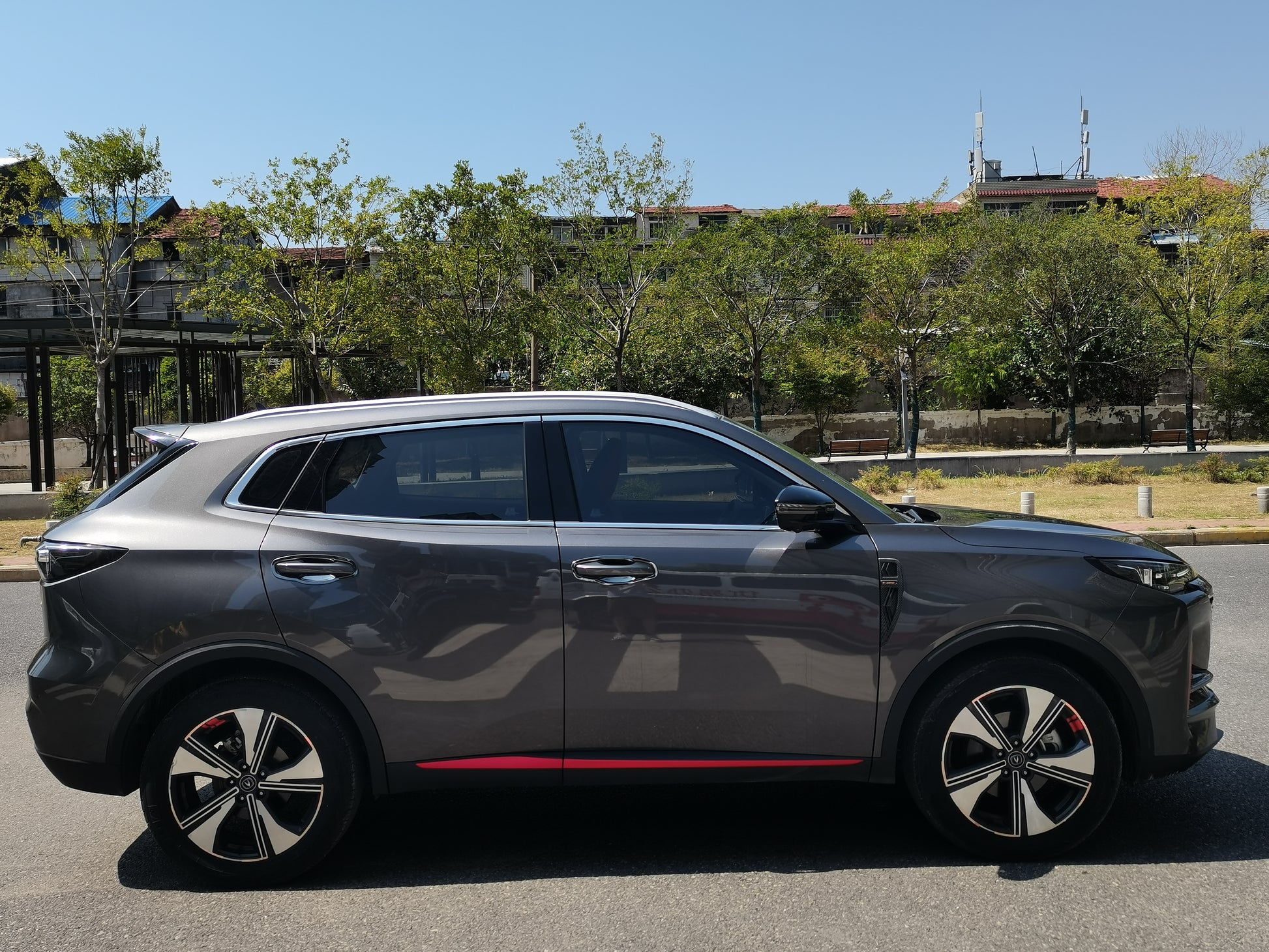 Боковой вид Changan CS55 Plus 2022